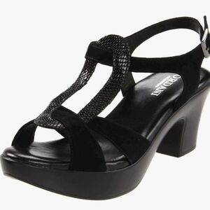 Cordani Black Strappy Heeled Sandals